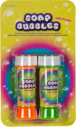 Sæbebobler Sæt Med Spil - 50 ML - 2 Stk