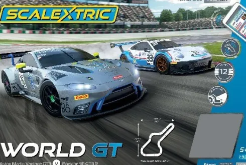 Scalextric Racerbane - Arc Air World Gt - Porsche Vs Aston Martin - 1:32 - C1434P
