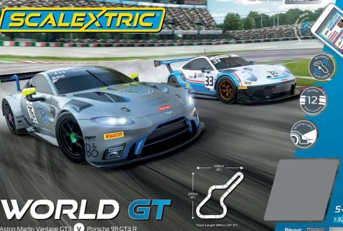 Scalextric Racerbane - Arc Air World Gt - Porsche Vs Aston Martin - 1:32 - C1434P