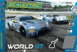 Scalextric Racerbane - Arc Air World Gt - Porsche Vs Aston Martin - 1:32 - C1434P