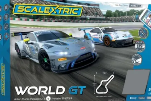 Scalextric Racerbane - Arc Air World Gt - Porsche Vs Aston Martin - 1:32 - C1434P