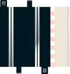 Scalextric Skinner - Half Straight - 175 MM - 2 Stk - C8207