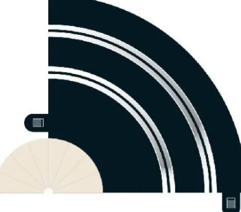 Scalextric Skinner - Radius 1 Hairpin Curve - 90° - 2 Stk - C8201