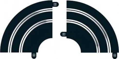 Scalextric Skinner - Radius 1 Hairpin Curve - 90° - 2 Stk - C8201