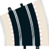 Scalextric Skinner - Radius 4 Outer Curve - 22,5° - 2 Stk - C8235