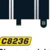 Scalextric Skinner - Short Straight - 87 MM - 2 Stk - C8236
