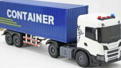 Scania Lastbil M/Container, Lys & Lyd, 41X9,5X14Cm - Contruck