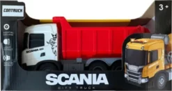 Scania Lastbil Med Tiplad, Lys & Lyd, 26X10X13,3Cm - Contruck