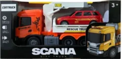 Scania Lastbil M/Kran På Lad, Lys & Lyd 25X10X15Cm - Contruck