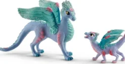 Schleich Bayala - Blomster Drage Mor Og Baby - 70592