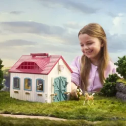 Schleich - Åben Hestestald Figur Legesæt - Lille Hestesko - 42703