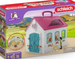 Schleich - Åben Hestestald Figur Legesæt - Lille Hestesko - 42703