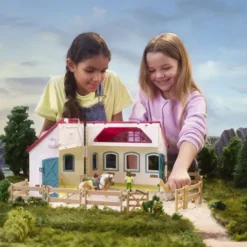 Schleich - Åben Hestestald Figur Legesæt - Lille Hestesko - 42703
