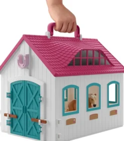 Schleich - Åben Hestestald Figur Legesæt - Lille Hestesko - 42703