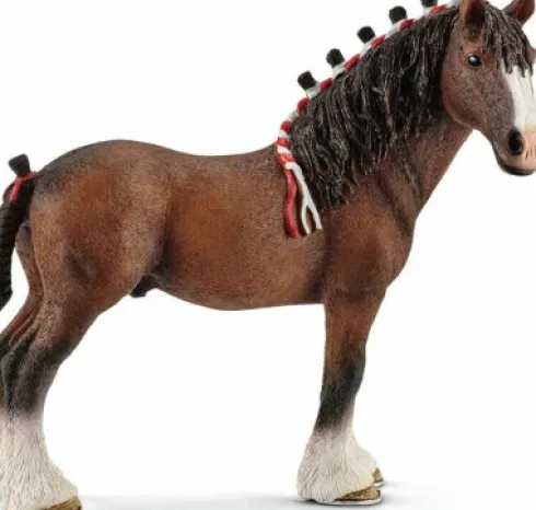 Schleich 040018 - Clydesdale Vallak Hest - Farm World