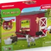 Schleich Stald - Gedestald Med Tilbehør - 42726