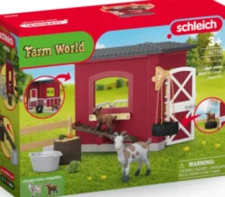 Schleich Stald - Gedestald Med Tilbehør - 42726