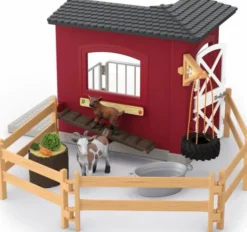 Schleich Stald - Gedestald Med Tilbehør - 42726