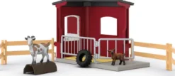 Schleich Stald - Gedestald Med Tilbehør - 42726