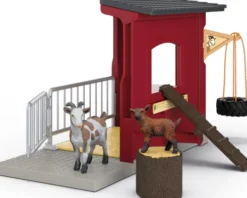Schleich Stald - Gedestald Med Tilbehør - 42726