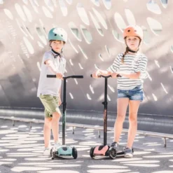 Scoot And Ride - Highwaykick 5 Led - Løbehjul Til Børn - Peach