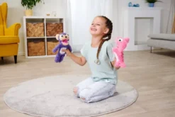 Screamerz - Kanin - Interaktiv Bamse - Lyserød - 30 CM - Simba