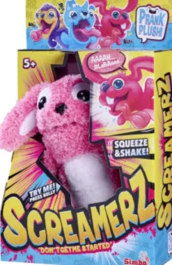 Screamerz - Kanin - Interaktiv Bamse - Lyserød - 30 CM - Simba
