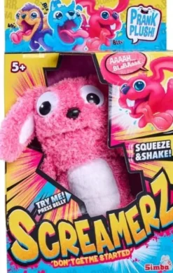 Screamerz - Kanin - Interaktiv Bamse - Lyserød - 30 CM - Simba
