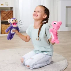 Screamerz - Kanin - Interaktiv Bamse - Lyserød - 30 CM - Simba