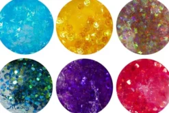 Sequin Clay - Blå/Grøn Harmoni - Lilla/Pink Harmoni - 6X60 G