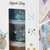 Sequin Clay - Blå/Grøn Harmoni - 3X60 G