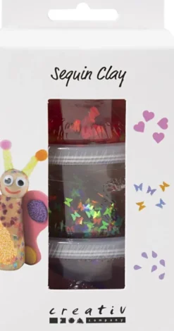 Sequin Clay - Lilla/Pink Harmoni - 3X60 G
