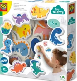 Ses Creative - Badelegetøj - Skumdyr - Dinosaur - 15 Stk