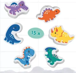 Ses Creative - Badelegetøj - Skumdyr - Dinosaur - 15 Stk