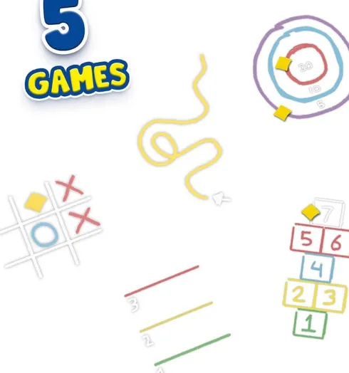 Ses Creative - Gadekridt Spil - 5 Spil