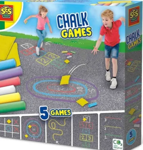 Ses Creative - Gadekridt Spil - 5 Spil