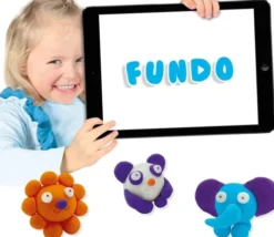 Ses Creative - Modellervoks Sæt - Fundo - Vilde Dyr - 4 Farver