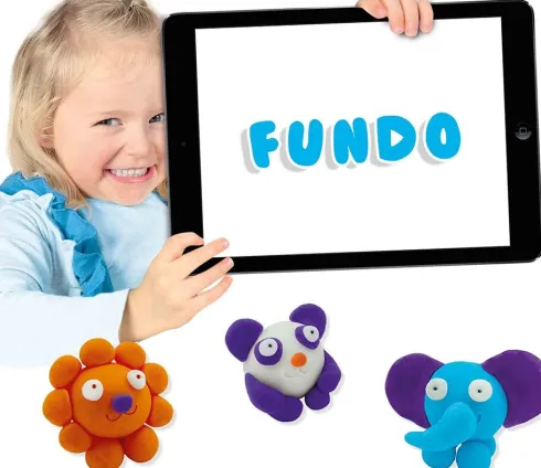 Ses Creative - Modellervoks Sæt - Fundo - Vilde Dyr - 4 Farver