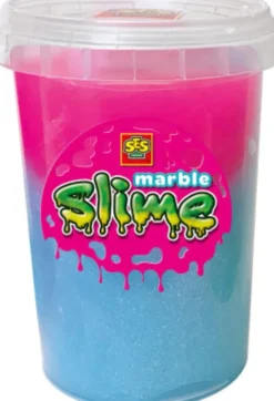 Ses Creative - Slime - Marble - Pink Og Blå Slim - 200 ML