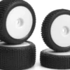 Sideline Buggy Wheel/Tire Set - White/Front/Rear - Mv150866 - Maverick Rc