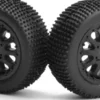 Sidepin Sc Wheel/Tyre Set - Black/Front/Rear - Mv151534 - Maverick Rc