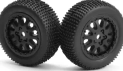 Sidepin Sc Wheel/Tyre Set - Black/Front/Rear - Mv151534 - Maverick Rc