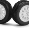 Sidepin Sc Wheel/Tyre Set - White/Front/Rear - Mv151530 - Maverick Rc