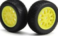 Sidepin Sc Wheel/Tyre Set - Yellow/Front/Rear - Mv151531 - Maverick Rc
