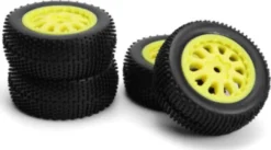 Sidepin Sc Wheel/Tyre Set - Yellow/Front/Rear - Mv151531 - Maverick Rc