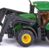 Siku 1395 - John Deere 6215R Legetøjstraktor Med Frontlæsser - 1:87