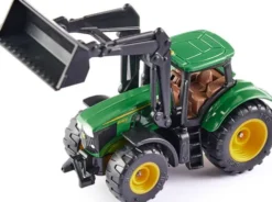 Siku 1395 - John Deere 6215R Legetøjstraktor Med Frontlæsser - 1:87