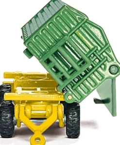 Siku - John Deere Traktor Med Frontlæsser Og Trailer - 1:87 - 1843