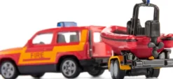 Siku 1608 - Land Rover Defender Legetøjsbil Med Båd - 1:50