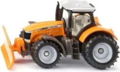 Siku 1564 - Massey Ferguson Legetøjstraktor Med Sneplov - 1:76
